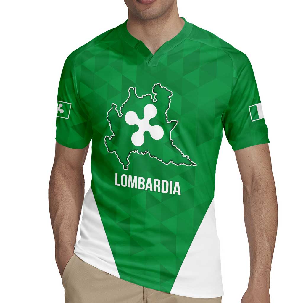 Personalized Italy Lombardy Rugby Jersey Inspiration Flags Style