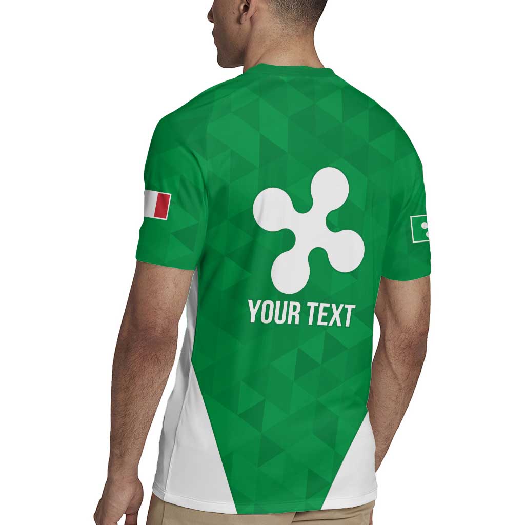 Personalized Italy Lombardy Rugby Jersey Inspiration Flags Style