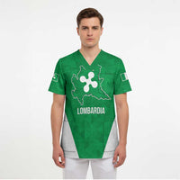 Personalized Italy Lombardy Scrub Top Inspiration Flags Style - Wonder Print Shop