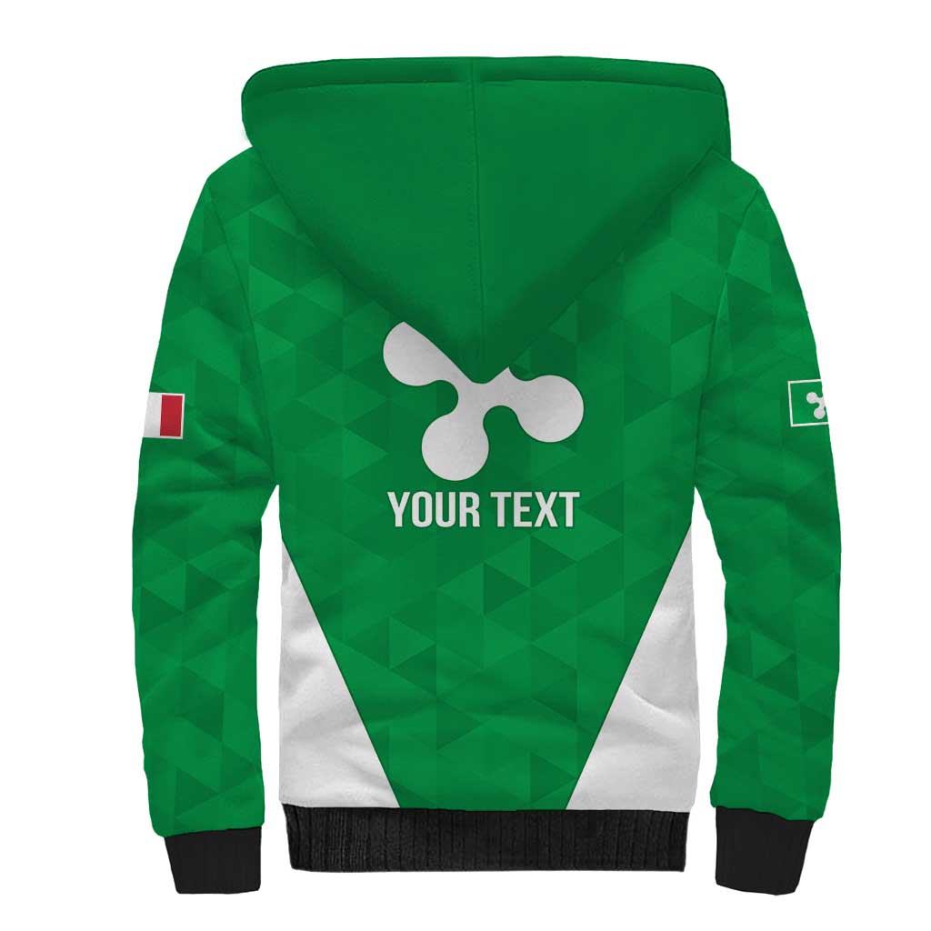 Personalized Italy Lombardy Sherpa Hoodie Inspiration Flags Style