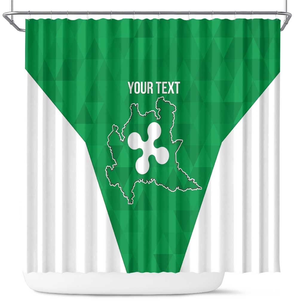 Personalized Italy Lombardy Shower Curtain Inspiration Flags Style