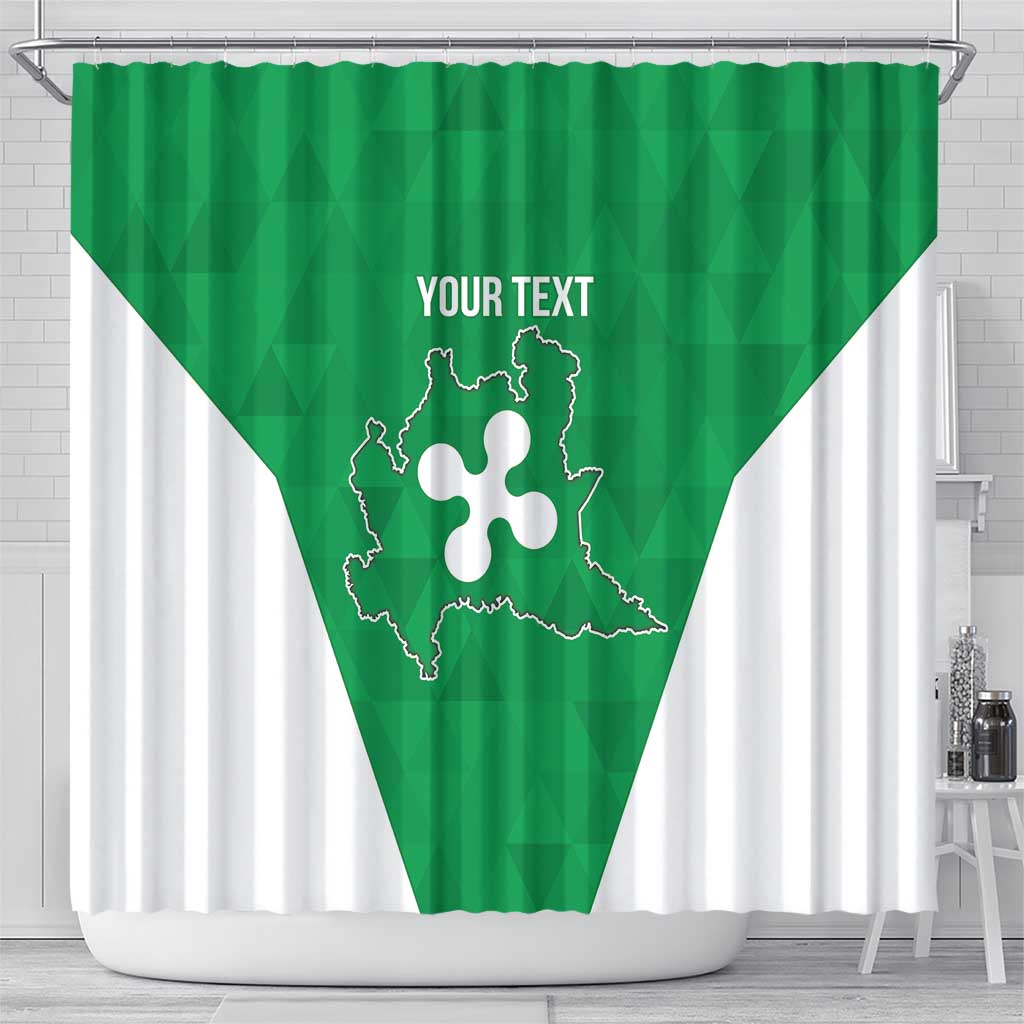 Personalized Italy Lombardy Shower Curtain Inspiration Flags Style