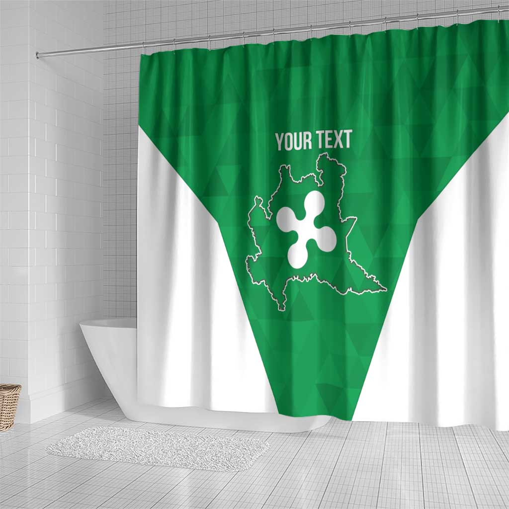 Personalized Italy Lombardy Shower Curtain Inspiration Flags Style