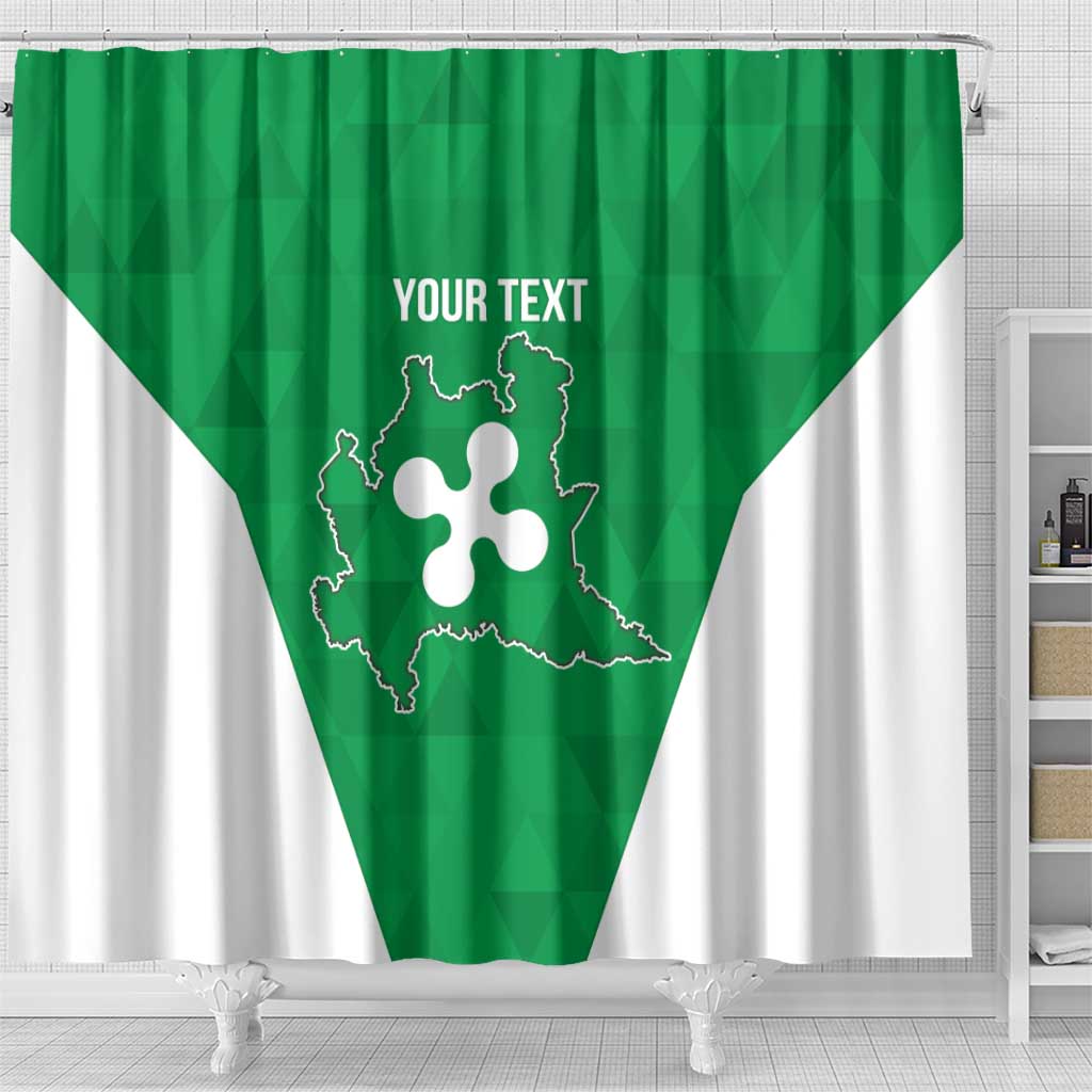 Personalized Italy Lombardy Shower Curtain Inspiration Flags Style