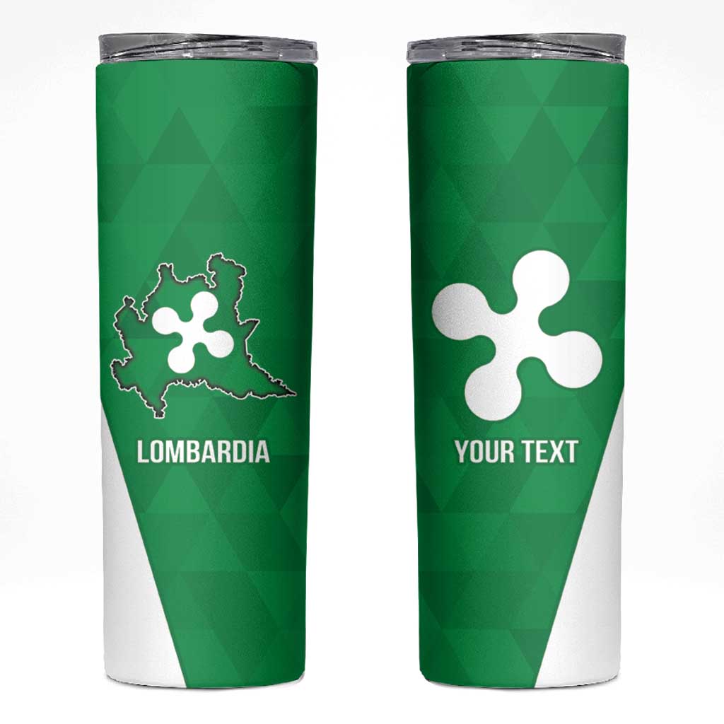 Personalized Italy Lombardy Skinny Tumbler Inspiration Flags Style