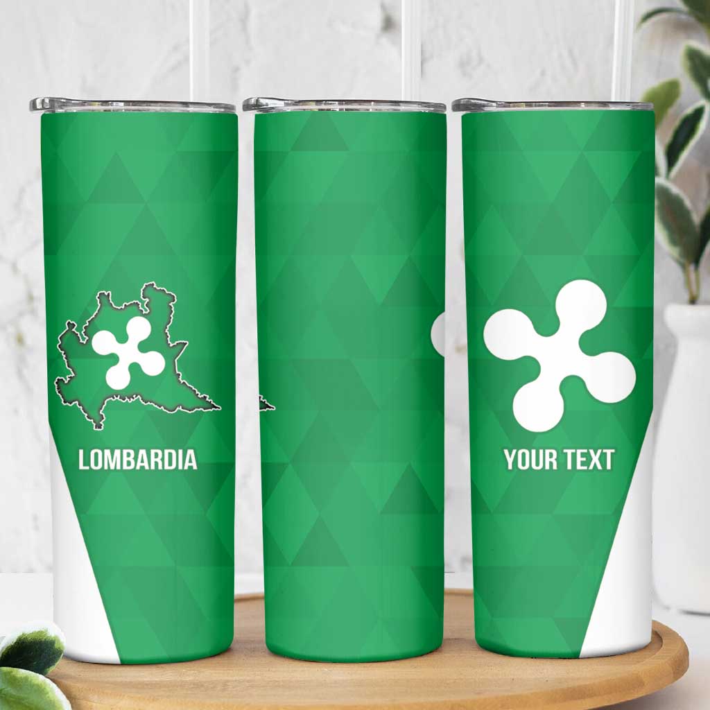 Personalized Italy Lombardy Skinny Tumbler Inspiration Flags Style