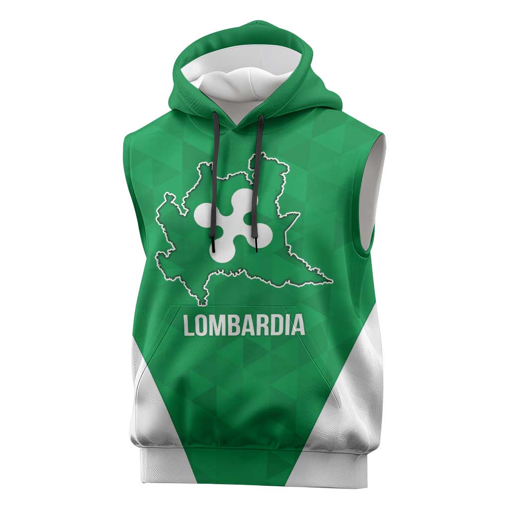 Personalized Italy Lombardy Sleeveless Hoodie Inspiration Flags Style - Wonder Print Shop