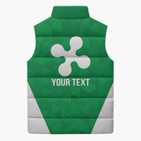 Personalized Italy Lombardy Sleeveless Puffer Jacket Inspiration Flags Style - Wonder Print Shop