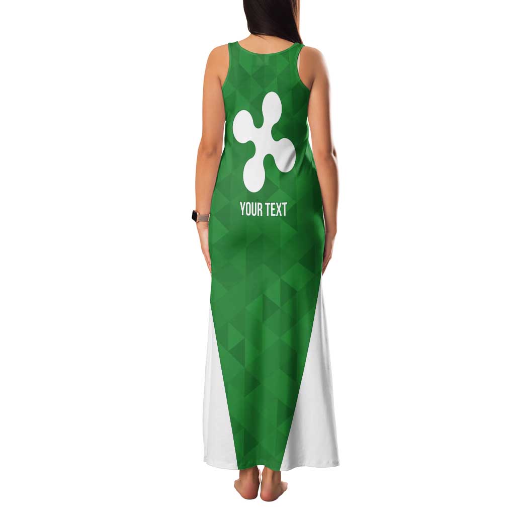 Personalized Italy Lombardy Tank Maxi Dress Inspiration Flags Style