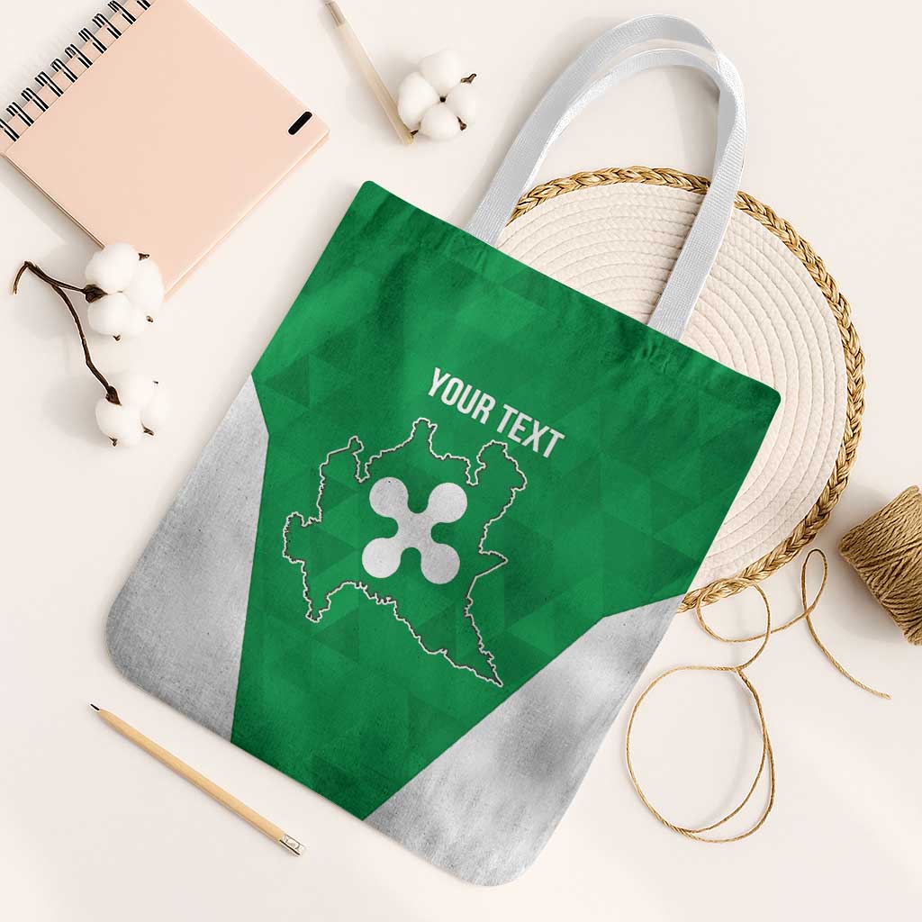 Personalized Italy Lombardy Tote Bag Inspiration Flags Style - Wonder Print Shop