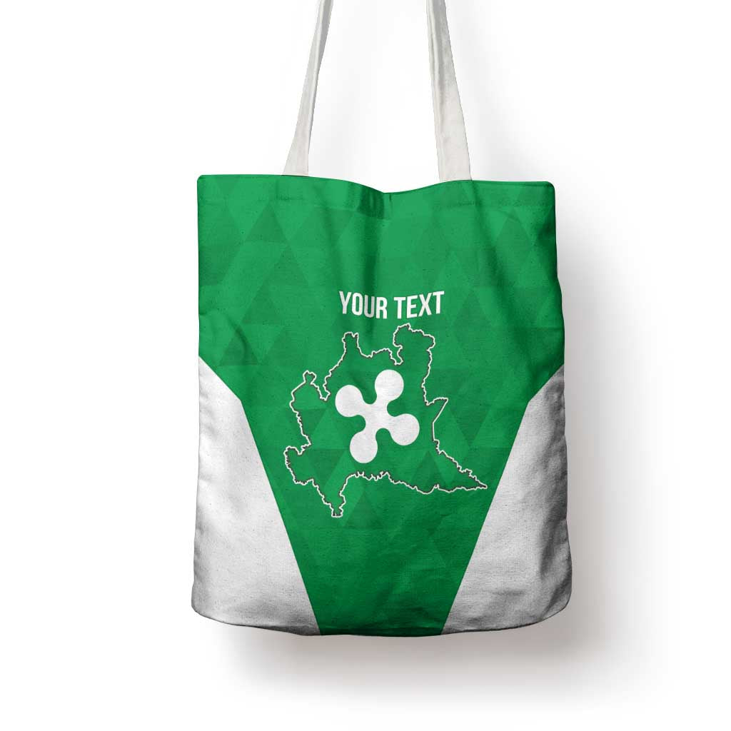 Personalized Italy Lombardy Tote Bag Inspiration Flags Style - Wonder Print Shop
