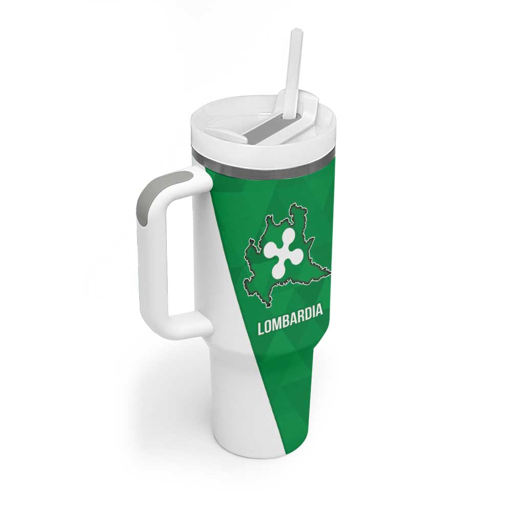 Personalized Italy Lombardy Tumbler With Handle Inspiration Flags Style