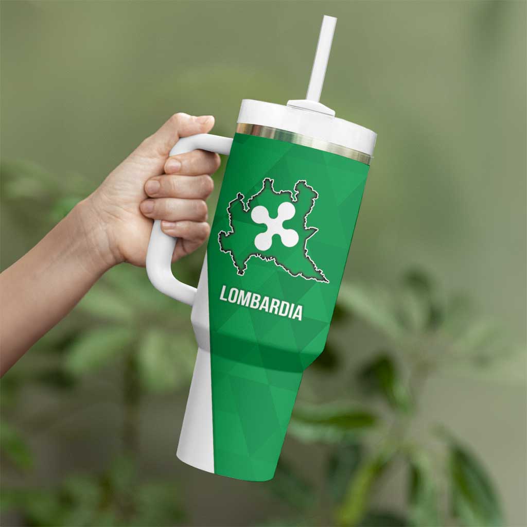 Personalized Italy Lombardy Tumbler With Handle Inspiration Flags Style