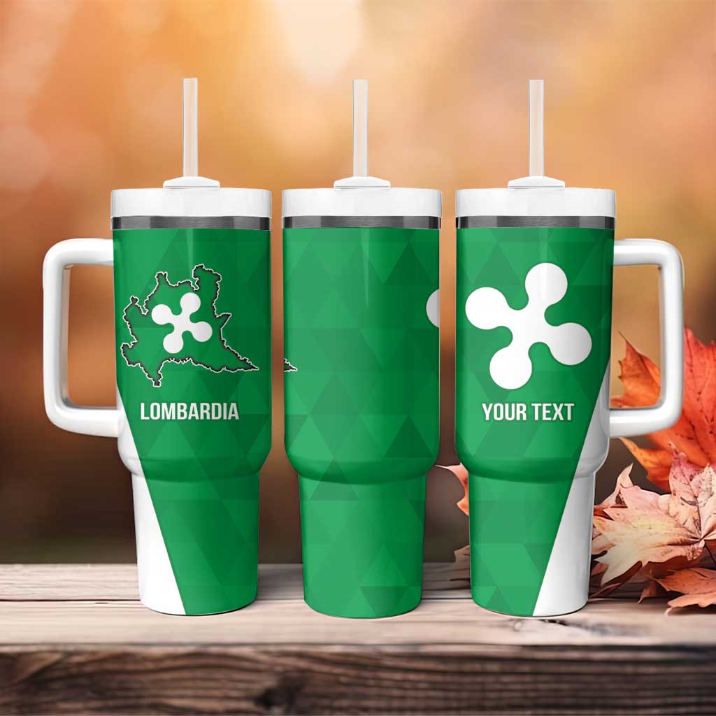 Personalized Italy Lombardy Tumbler With Handle Inspiration Flags Style