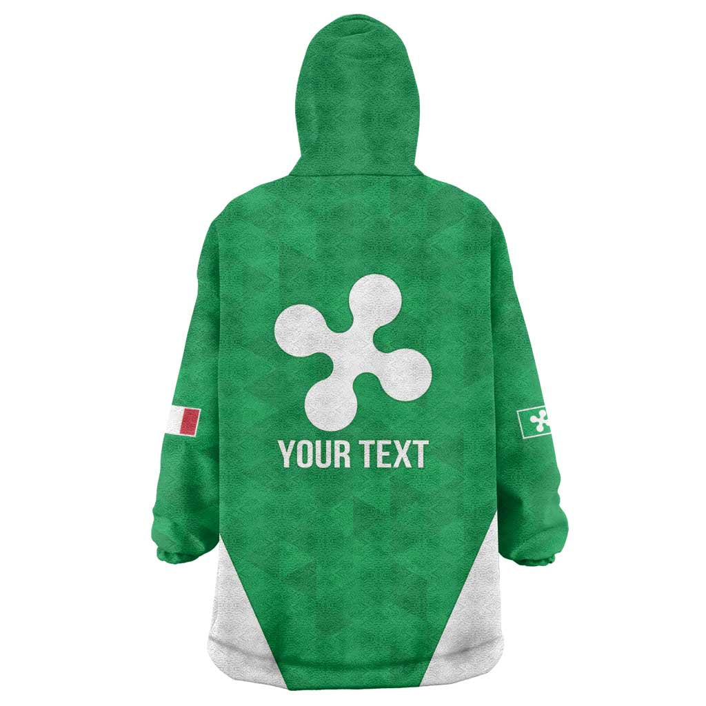 Personalized Italy Lombardy Wearable Blanket Hoodie Inspiration Flags Style