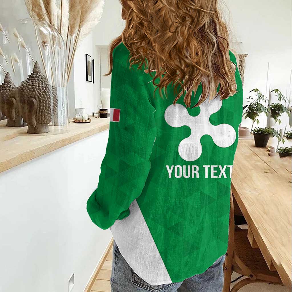 Personalized Italy Lombardy Women Casual Shirt Inspiration Flags Style