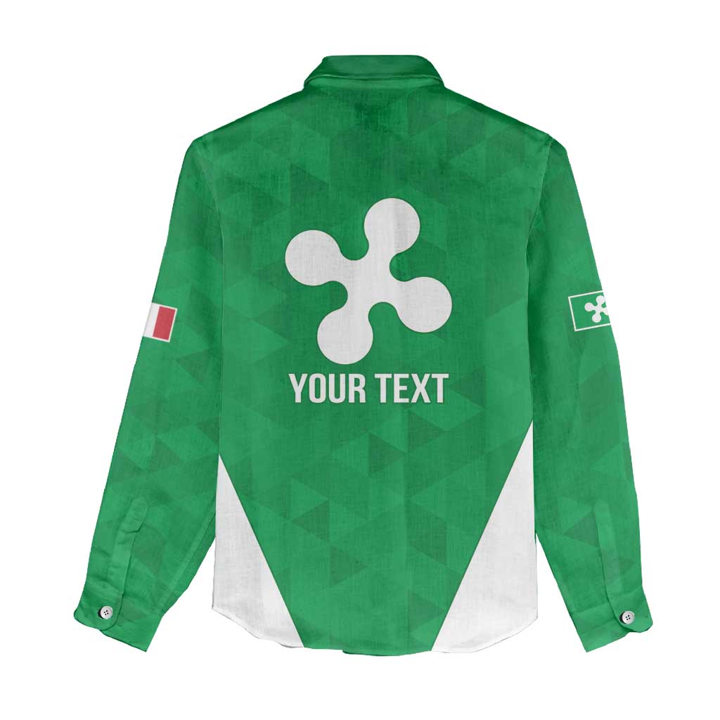 Personalized Italy Lombardy Women Casual Shirt Inspiration Flags Style