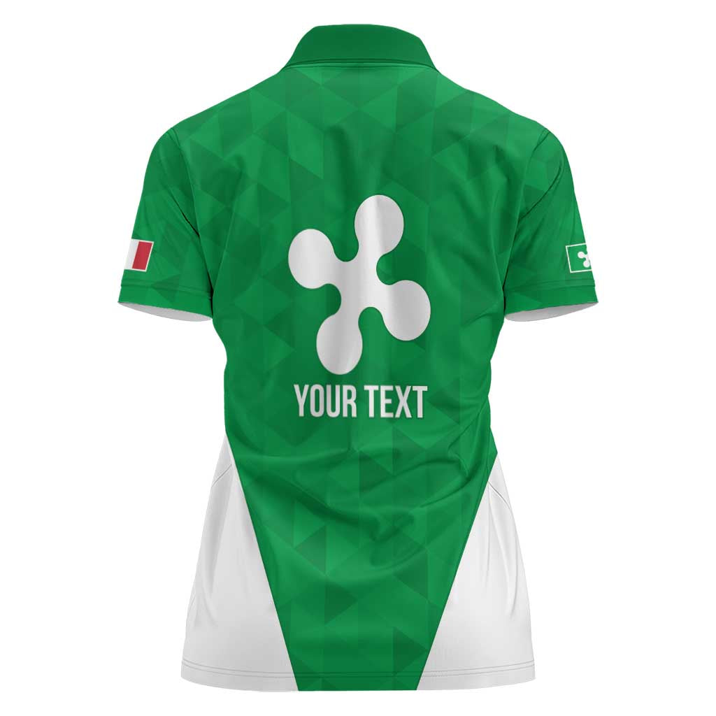 Personalized Italy Lombardy Women Polo Shirt Inspiration Flags Style
