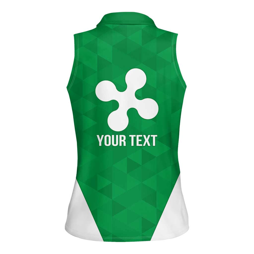 Personalized Italy Lombardy Women Sleeveless Polo Shirt Inspiration Flags Style