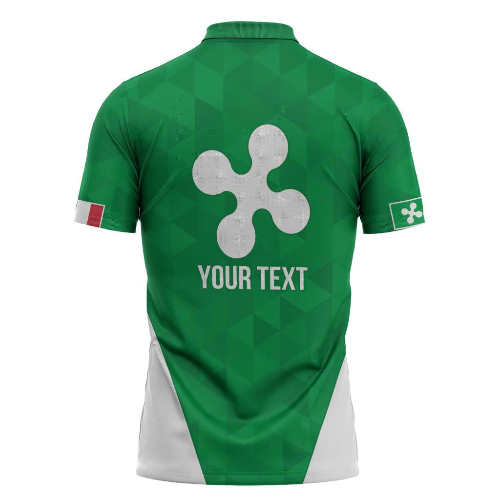 Personalized Italy Lombardy Zipper Polo Shirt Inspiration Flags Style - Wonder Print Shop