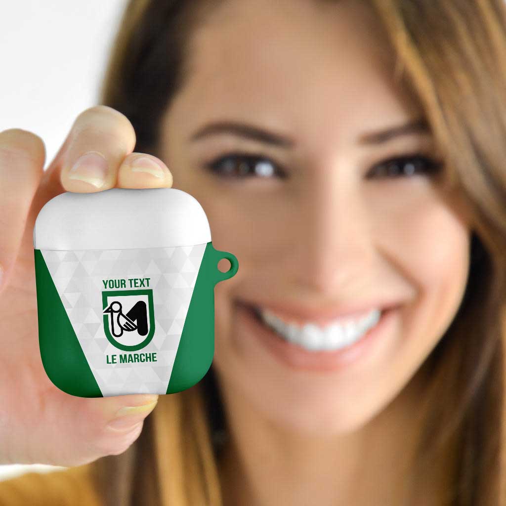 Personalized Italy Marche AirPods Case Inspiration Flags Style - Wonder Print Shop