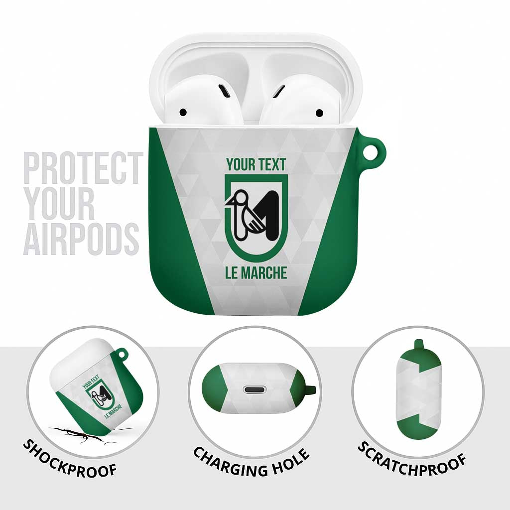 Personalized Italy Marche AirPods Case Inspiration Flags Style - Wonder Print Shop