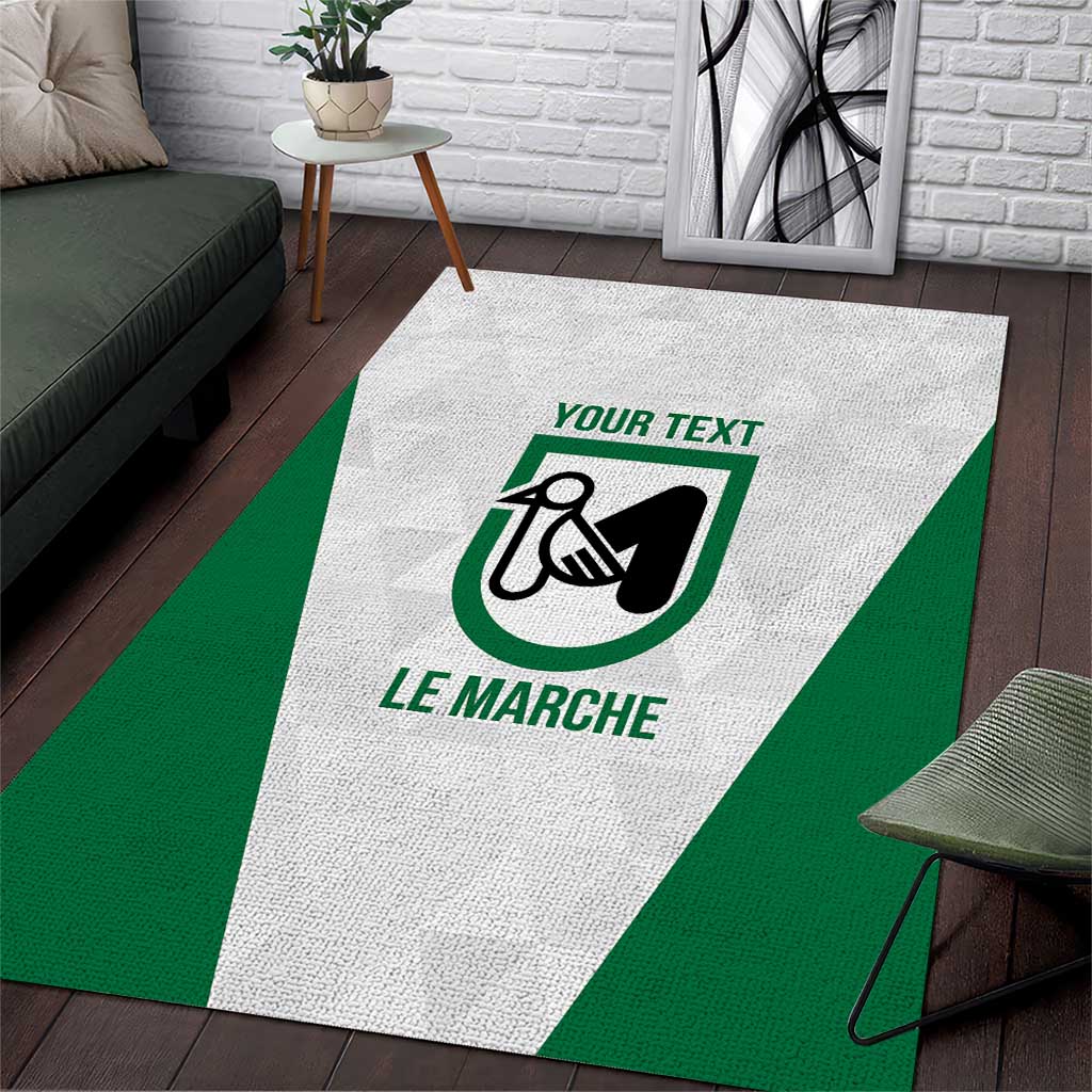 Personalized Italy Marche Area Rug Inspiration Flags Style