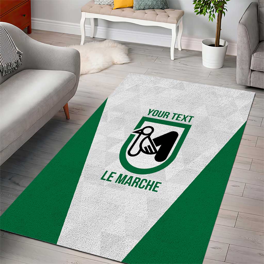 Personalized Italy Marche Area Rug Inspiration Flags Style
