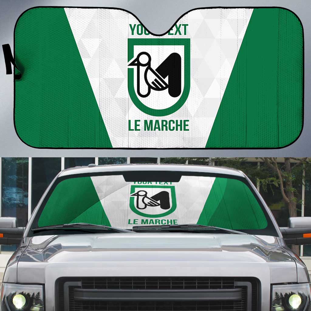 Personalized Italy Marche Auto Sun Shade Inspiration Flags Style - Wonder Print Shop