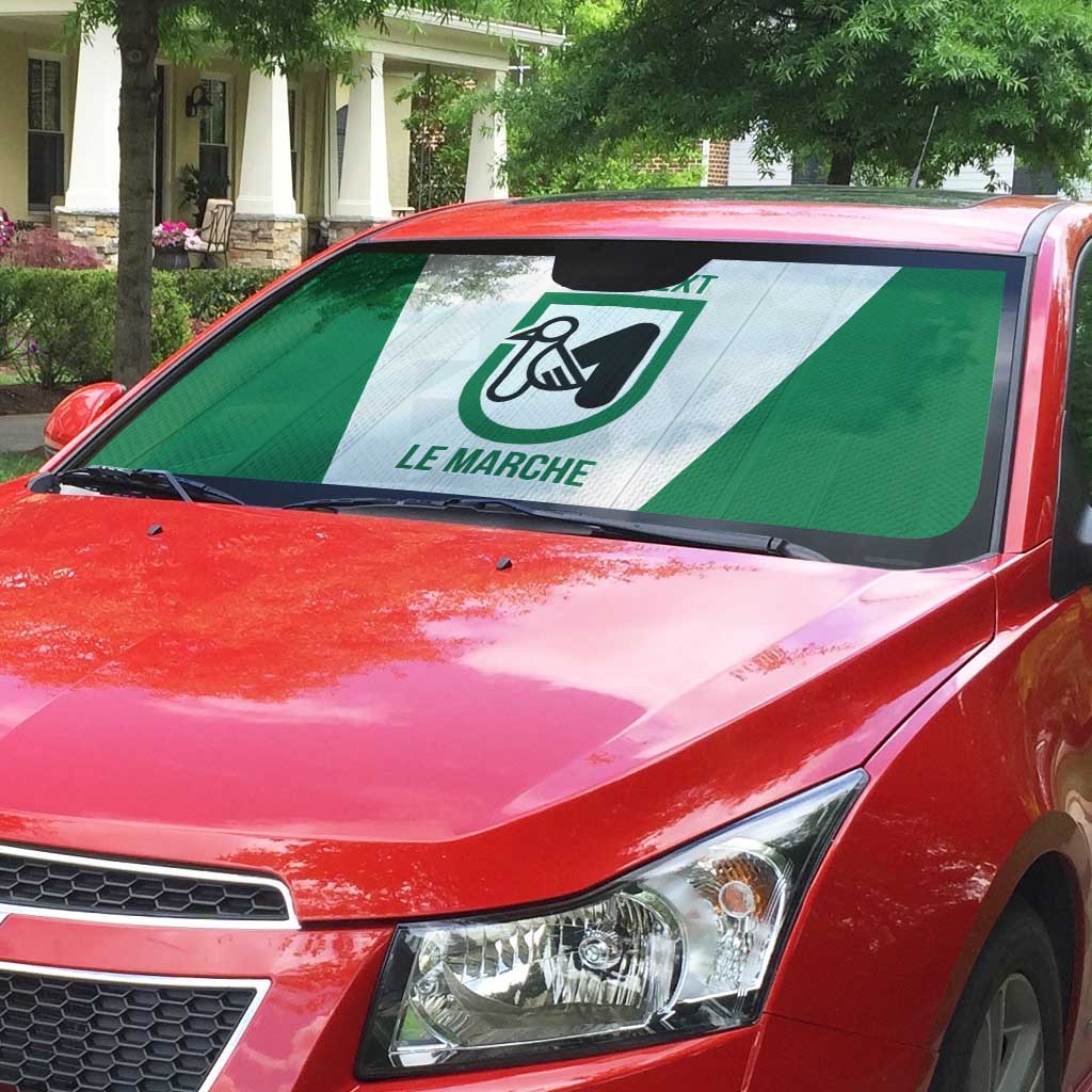 Personalized Italy Marche Auto Sun Shade Inspiration Flags Style - Wonder Print Shop