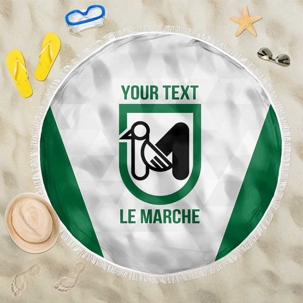 Personalized Italy Marche Beach Blanket Inspiration Flags Style