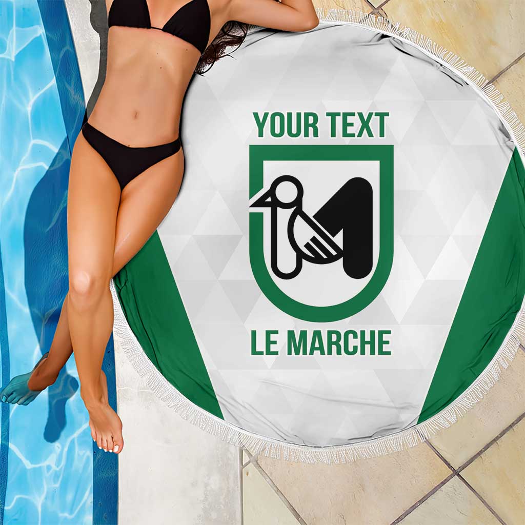 Personalized Italy Marche Beach Blanket Inspiration Flags Style
