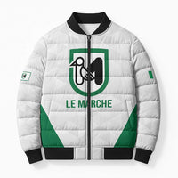 Personalized Italy Marche Bomber Puffer Jacket Inspiration Flags Style - Wonder Print Shop
