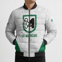 Personalized Italy Marche Bomber Puffer Jacket Inspiration Flags Style - Wonder Print Shop
