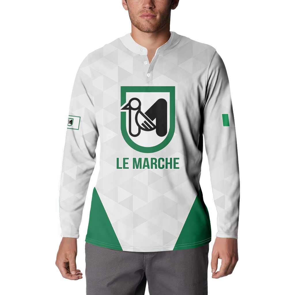 Personalized Italy Marche Button Sweatshirt Inspiration Flags Style