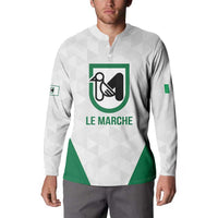 Personalized Italy Marche Button Sweatshirt Inspiration Flags Style