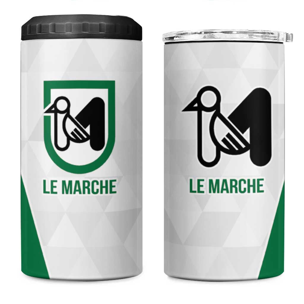 Personalized Italy Marche 4 in 1 Can Cooler Tumbler Inspiration Flags Style