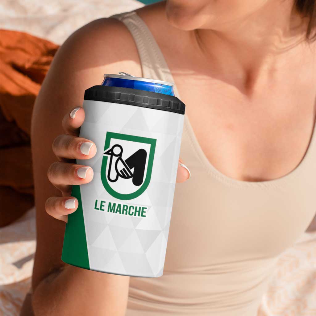 Personalized Italy Marche 4 in 1 Can Cooler Tumbler Inspiration Flags Style