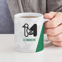 Personalized Italy Marche Ceramic Mug Inspiration Flags Style - Wonder Print Shop