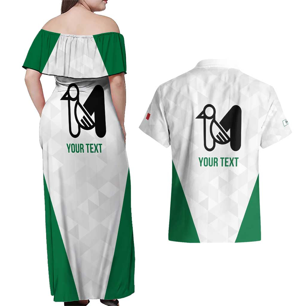 Personalized Italy Marche Couples Matching Off Shoulder Maxi Dress and Hawaiian Shirt Inspiration Flags Style
