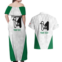 Personalized Italy Marche Couples Matching Off Shoulder Maxi Dress and Hawaiian Shirt Inspiration Flags Style