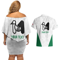 Personalized Italy Marche Couples Matching Off Shoulder Short Dress and Hawaiian Shirt Inspiration Flags Style