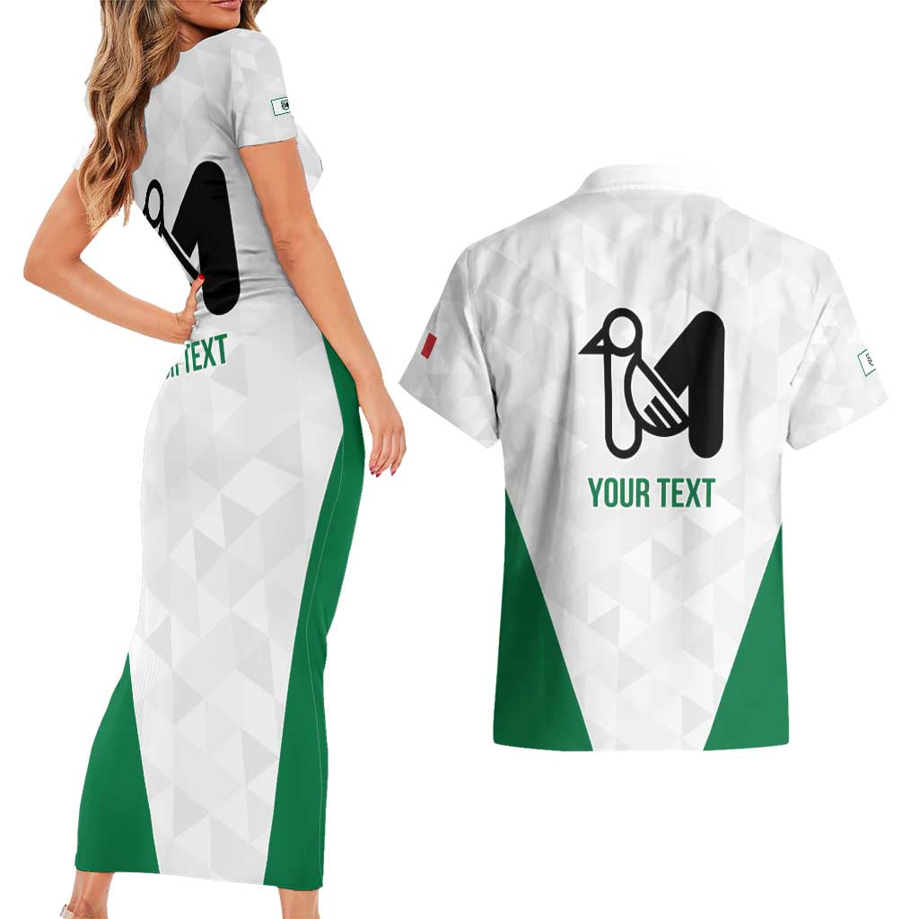 Personalized Italy Marche Couples Matching Short Sleeve Bodycon Dress and Hawaiian Shirt Inspiration Flags Style