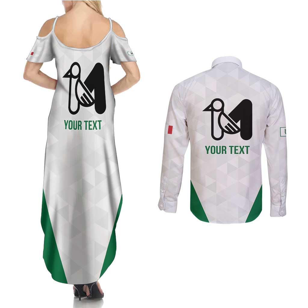 Personalized Italy Marche Couples Matching Summer Maxi Dress and Long Sleeve Button Shirt Inspiration Flags Style