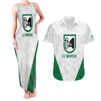 Personalized Italy Marche Couples Matching Tank Maxi Dress and Hawaiian Shirt Inspiration Flags Style