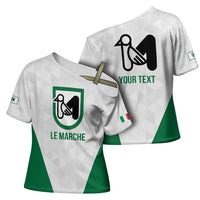 Personalized Italy Marche Cross Shoulder Shirt Inspiration Flags Style - Wonder Print Shop