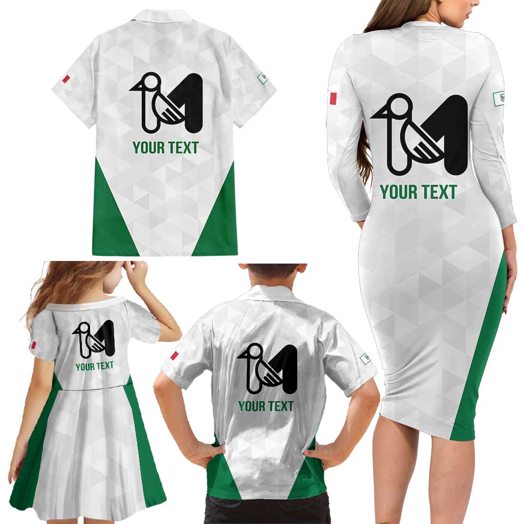 Personalized Italy Marche Family Matching Long Sleeve Bodycon Dress and Hawaiian Shirt Inspiration Flags Style