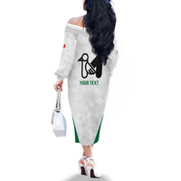 Personalized Italy Marche Family Matching Off The Shoulder Long Sleeve Dress and Hawaiian Shirt Inspiration Flags Style