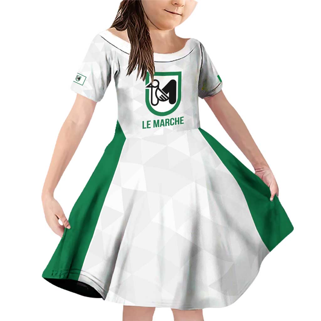 Personalized Italy Marche Family Matching Off Shoulder Short Dress and Hawaiian Shirt Inspiration Flags Style