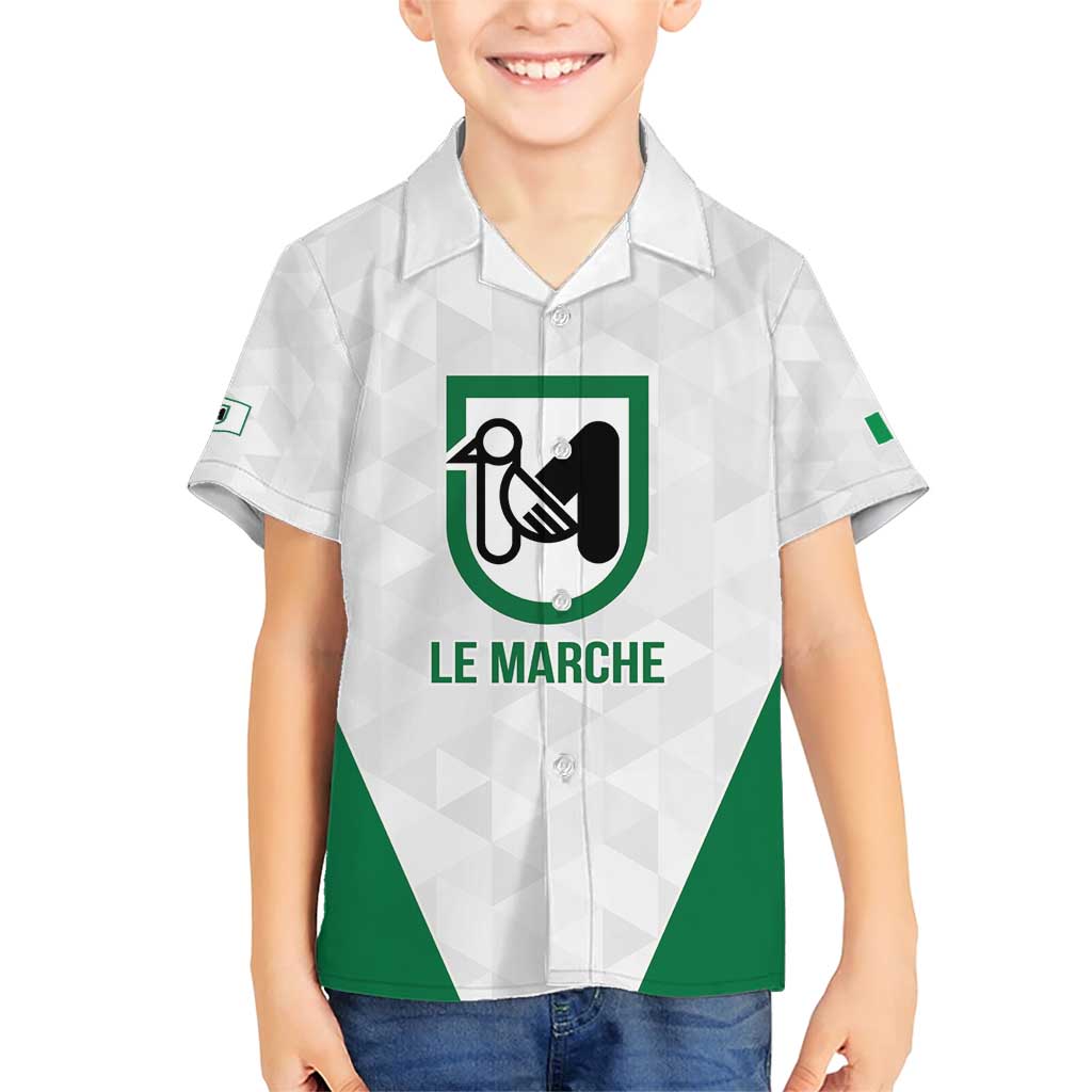 Personalized Italy Marche Family Matching Short Sleeve Bodycon Dress and Hawaiian Shirt Inspiration Flags Style